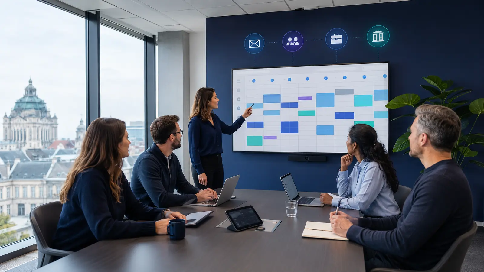Équipe belge organisant un agenda partagé Microsoft 365