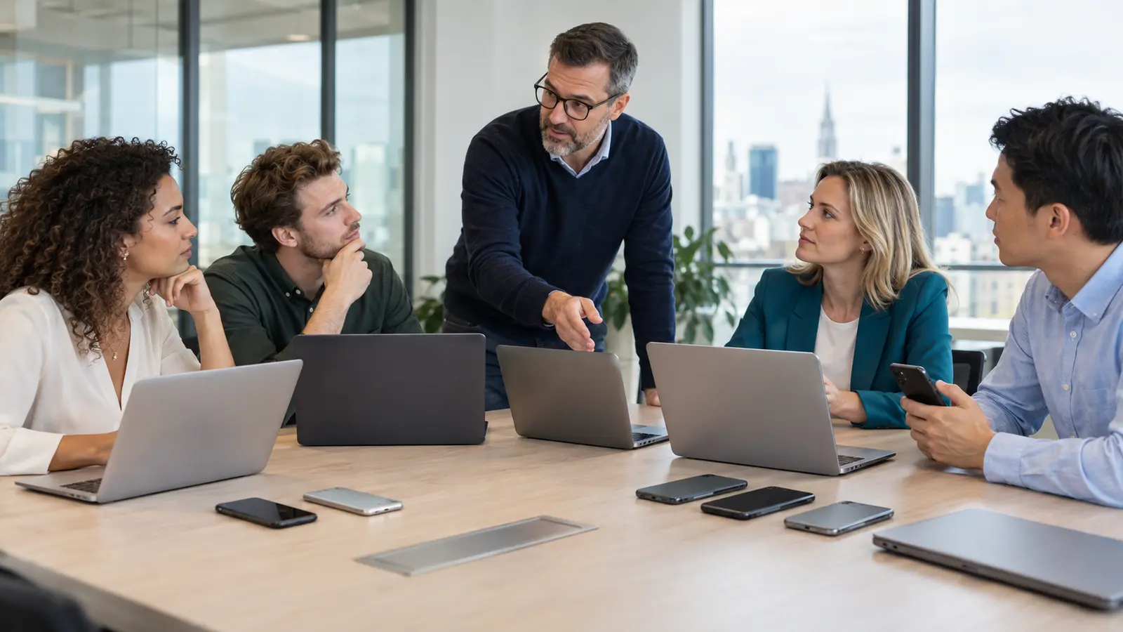 Équipe belge comparant des appareils personnels BYOD et des terminaux d’entreprise gérés avec Intune