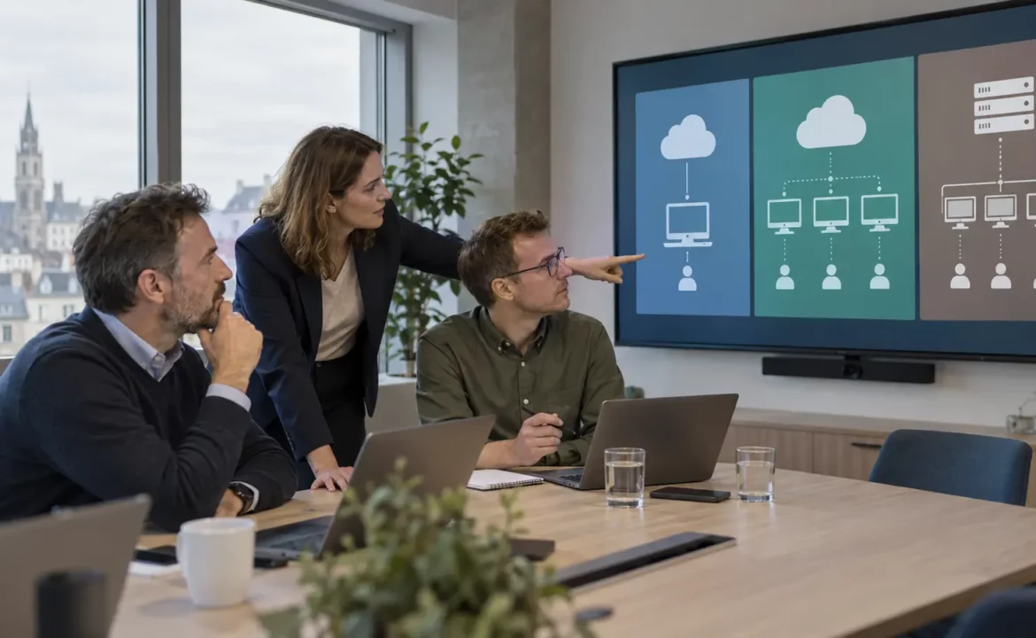 Poste de travail distant en Belgique : équipe comparant Windows 365, Azure Virtual Desktop et RDS