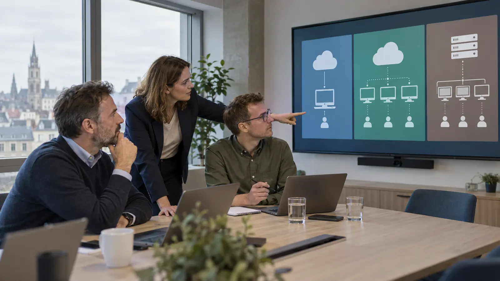 Équipe belge comparant Windows 365, Azure Virtual Desktop et RDS pour le travail à distance